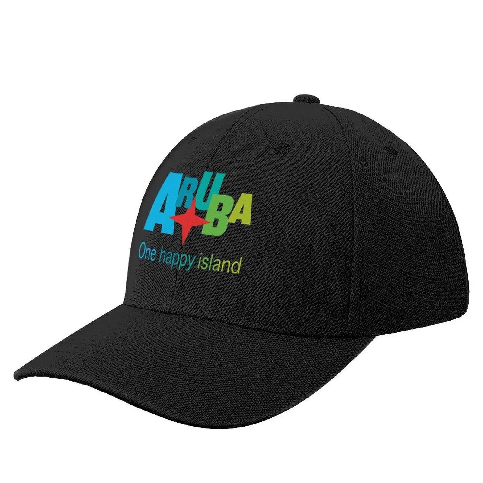 

Aruba One Happy Island - all in colors. Baseball Cap Hat Man For The Sun Golf Hat Man Boy Women's