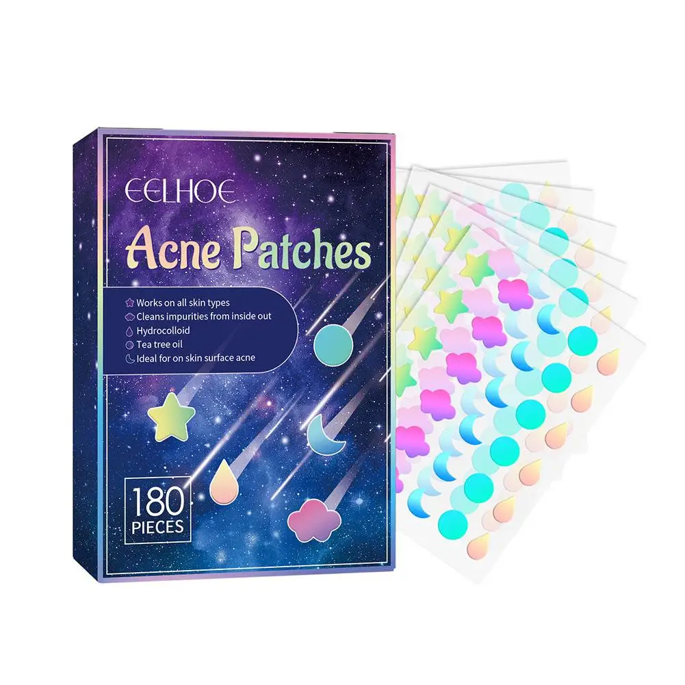 180pc/Box Mini Star Invisible Acne Removal Pimple Patch Beauty Face Acne Spot Face Pimple Acne Skin Concealer Tool Stickers