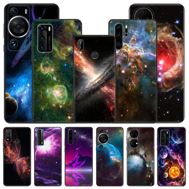 Phone Case For Motorola G200 One Fusion G30 G31 Huawei P20 P30 P40 P-Smart iphone6 Nebula Starry Sky Cosmos Matte Soft Cover