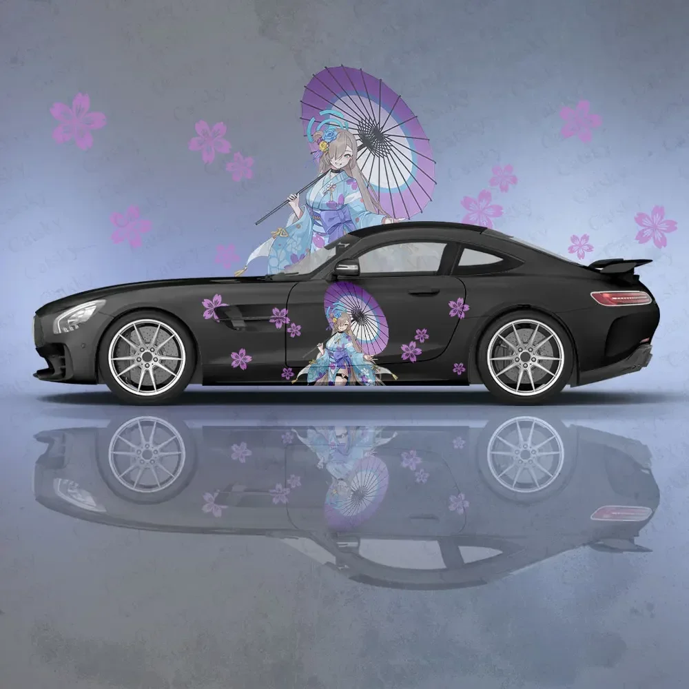 Ichinose Asuna Sexy Anime Girl Car Body Stickers Itasha Vinyl Car Side Decal Sticker Car Sticker Automotive Decor Film