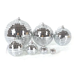 3/4/10cm Mirror Balls Party Shining Ball Mirror Christmas Laser Reflective Glass Ball Disco Xmas Tree Home Decoration