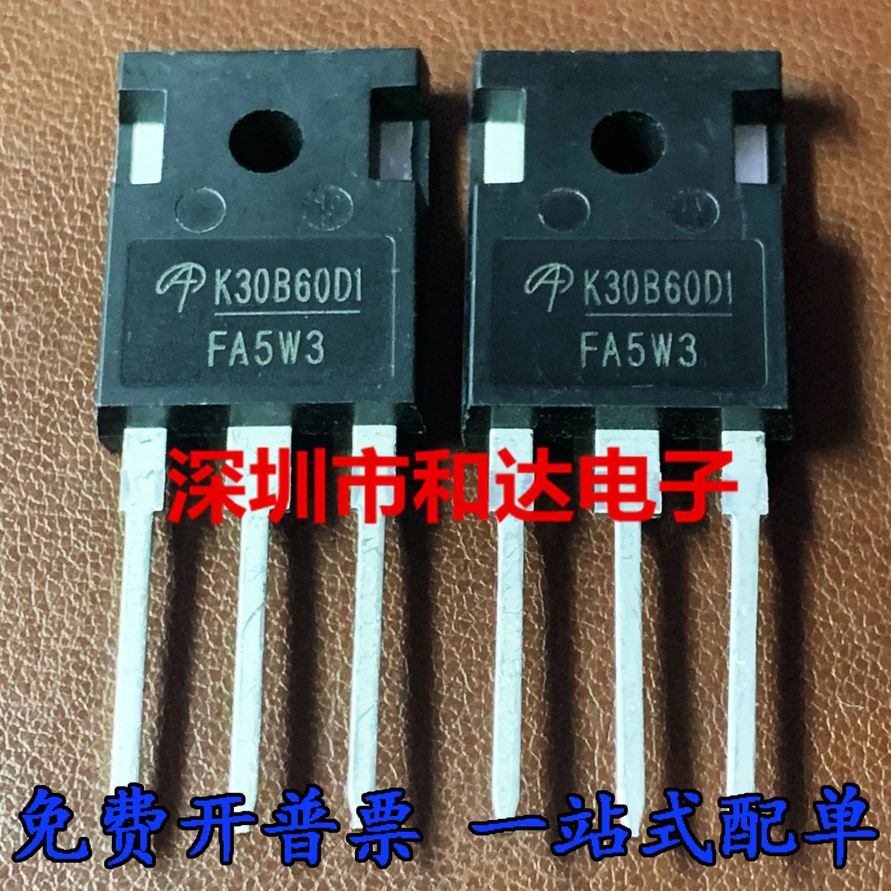 10PCS/lot K30B60D1 AOK30B60D1  IGBT 30A 600V  Really Stock Original Best Quality Guarantee Fast Shipping