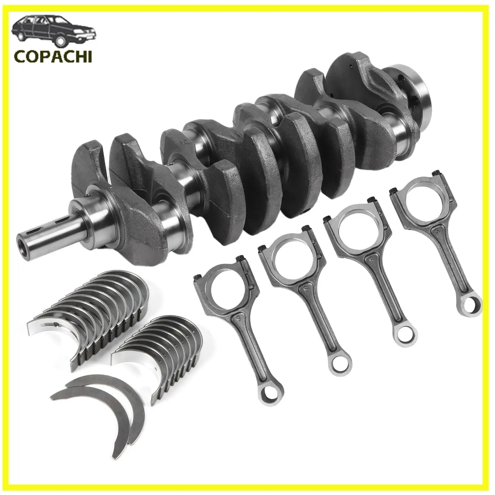 1set Con Rod&Crankshaft &Main Bearing Set & Connecting Rod For Hyundai Kia Sonata Optima Tucson Sportage 2.4L G4KC G4KE Engine
