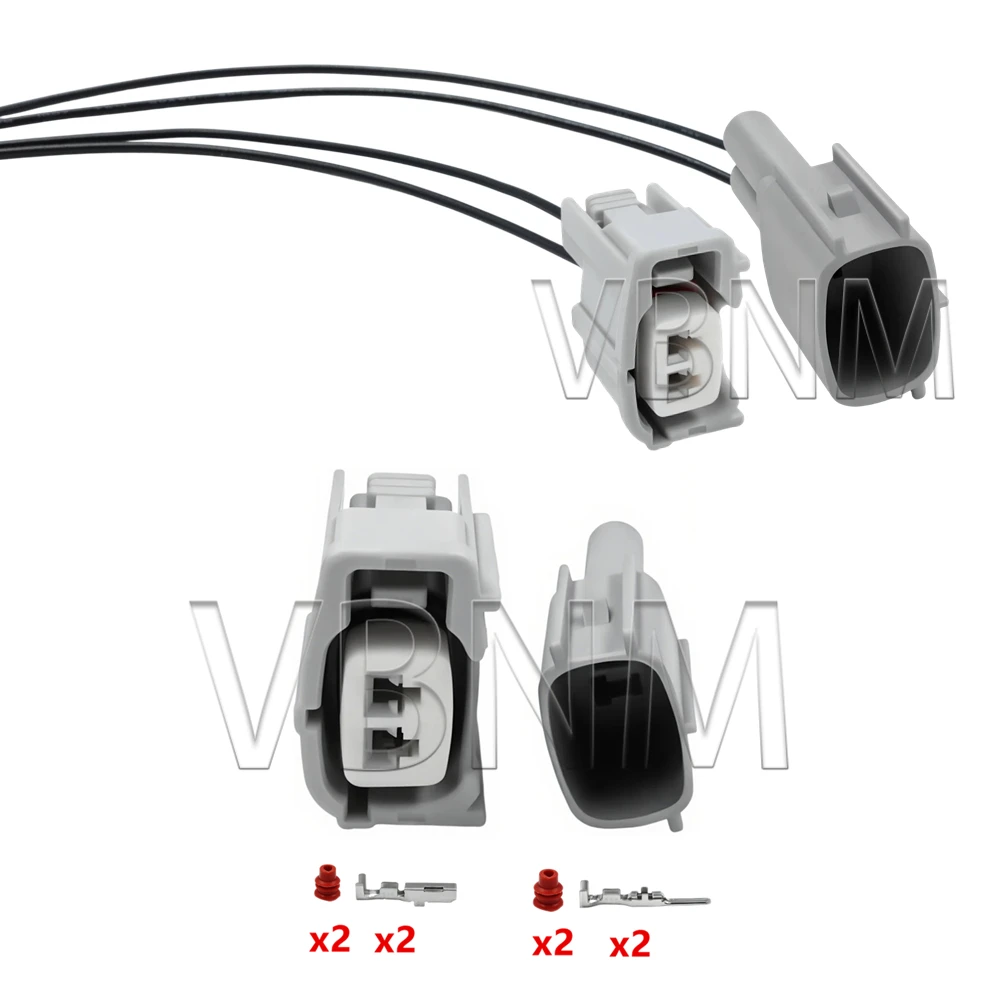 2 Pin 6189-0611 90980-11875 Female Male Knock Sensor Connector Fuel Injector Socket For Toyata Corolla