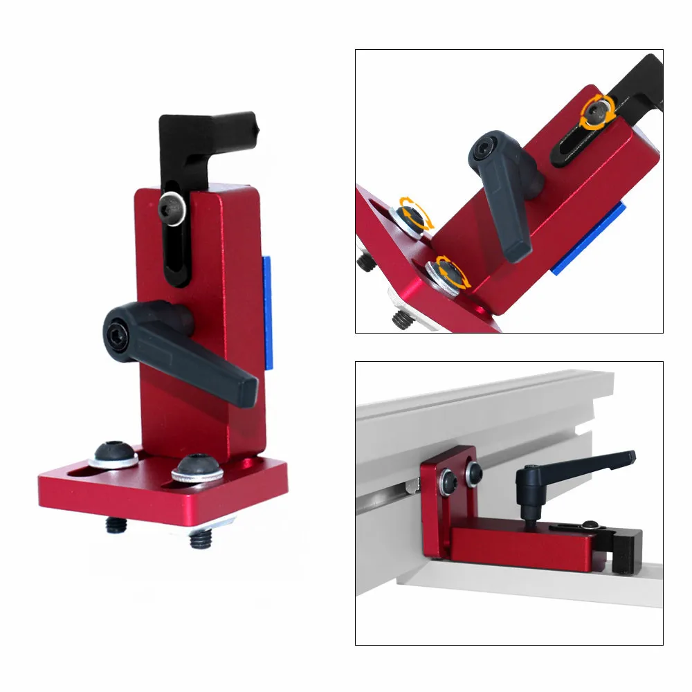 Holzbearbeitungs-T-Nut-Stopper, T-Nut-Begrenzer, Aluminium-Gehrungsschienen-Absperrung, Klappstopper, Nut-Lokalisator, Tischler-DIY-Werkbankwerkzeuge – Detail 10