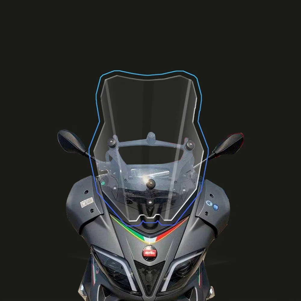 

windshield modification For Piaggio Aprilia SR Max250 Max300 with raised front windshield chest protector and windproof panel