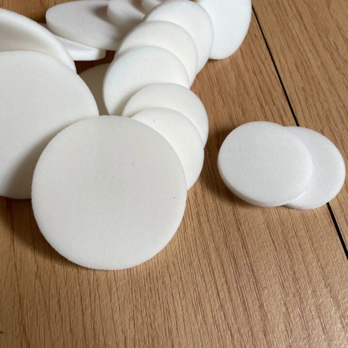 Round Sponge Pad Shock-absorbing Disc Mat Absorbent Circular Plate 8mm-115mm Diameter - Filler Material for Gift Boxes