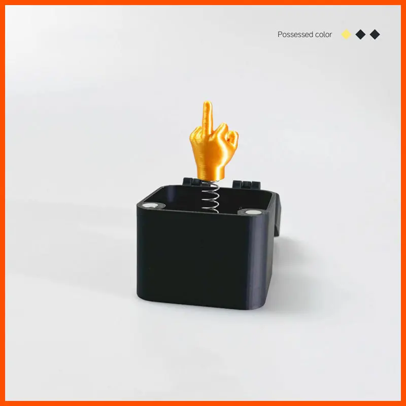 

New Style Boxes Spoof Middle Finger Squares Small Toys Gifts Surprise Scare Tinker Best Friend Mini Square Box