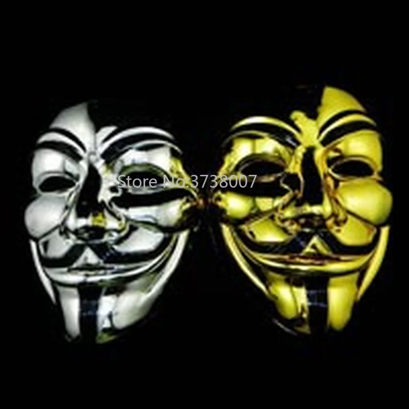 Movie Theme V Vendetta Mask Wholesale for Adults & Kids Halloween V Theme Plating Face Mask