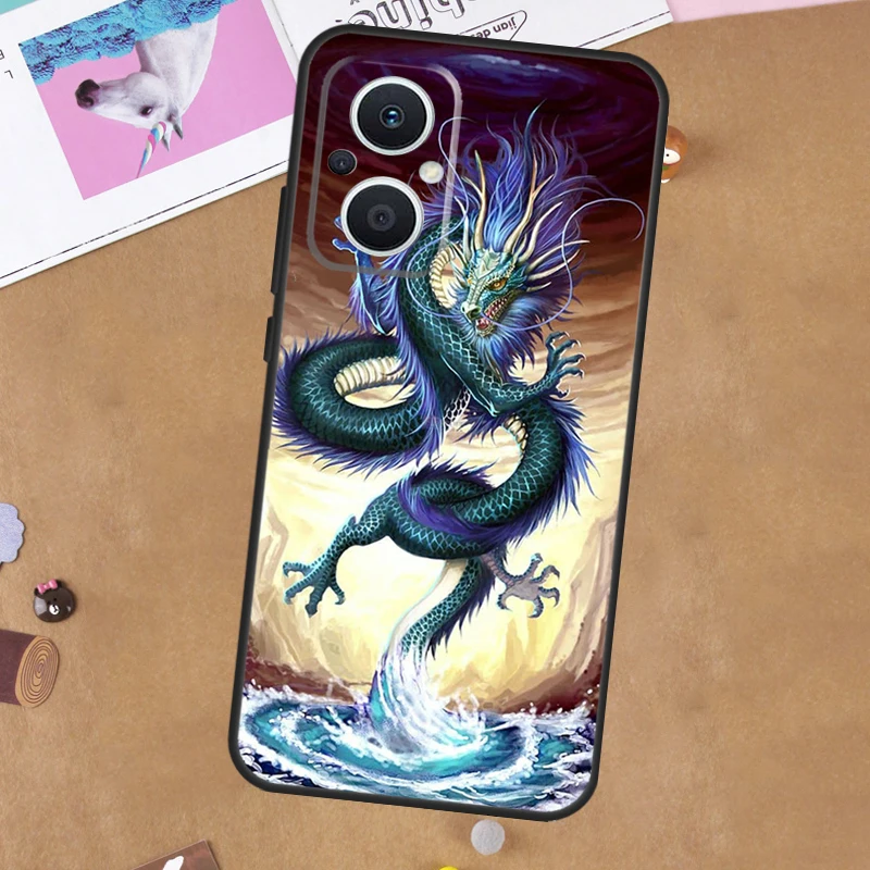 Chinese Dragon Funda For OPPO Reno 11 F 10 Pro 4 5 6 7 8 Lite 4Z 5Z 8T OPPO Find X6 X5 Pro X2 X3 Neo Case