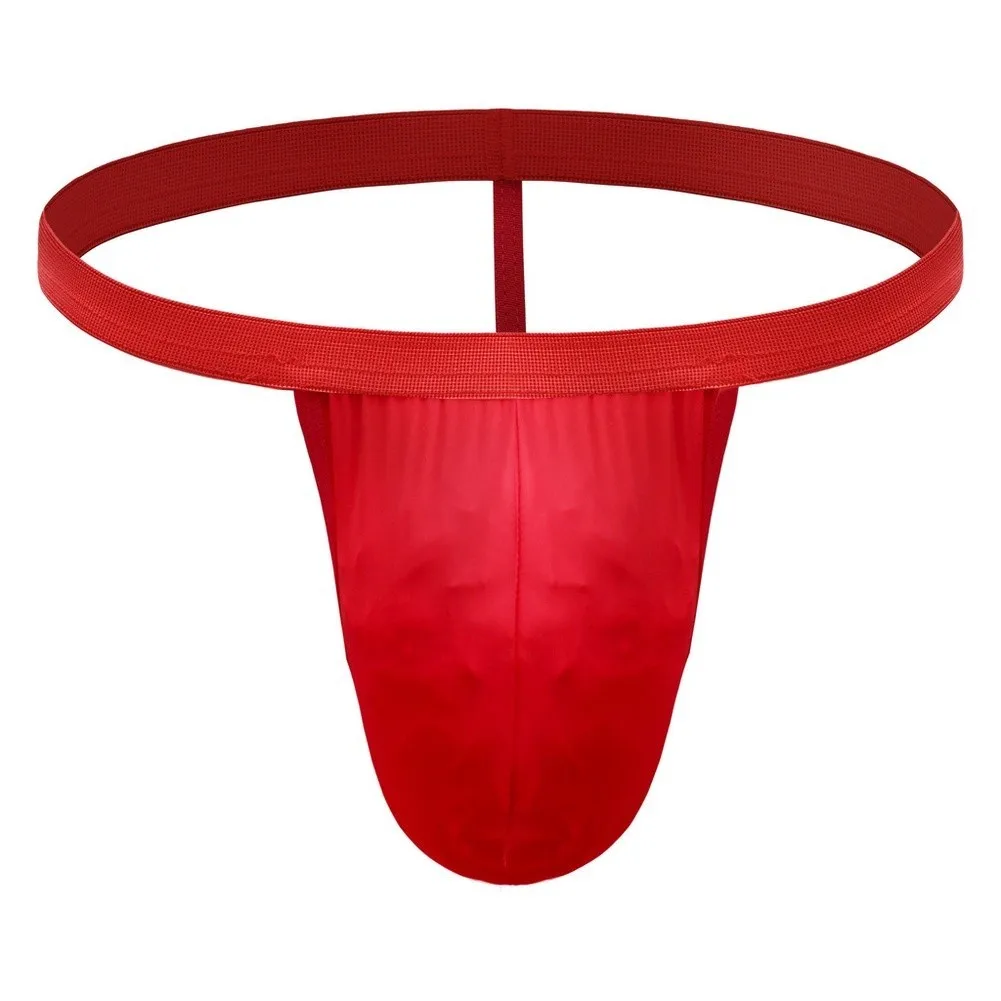 1pc Men Seamless G-String Butt Exposed Underwear Bulge Pouch Underpants High Elastic Low Waist Breathable Backless Thongs