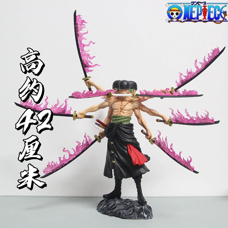 One Piece Gk After Two Years Three Heads Six Arms Asura Three Knife Flow Solon Hand Model Decoration Animation Peripheral Gifts