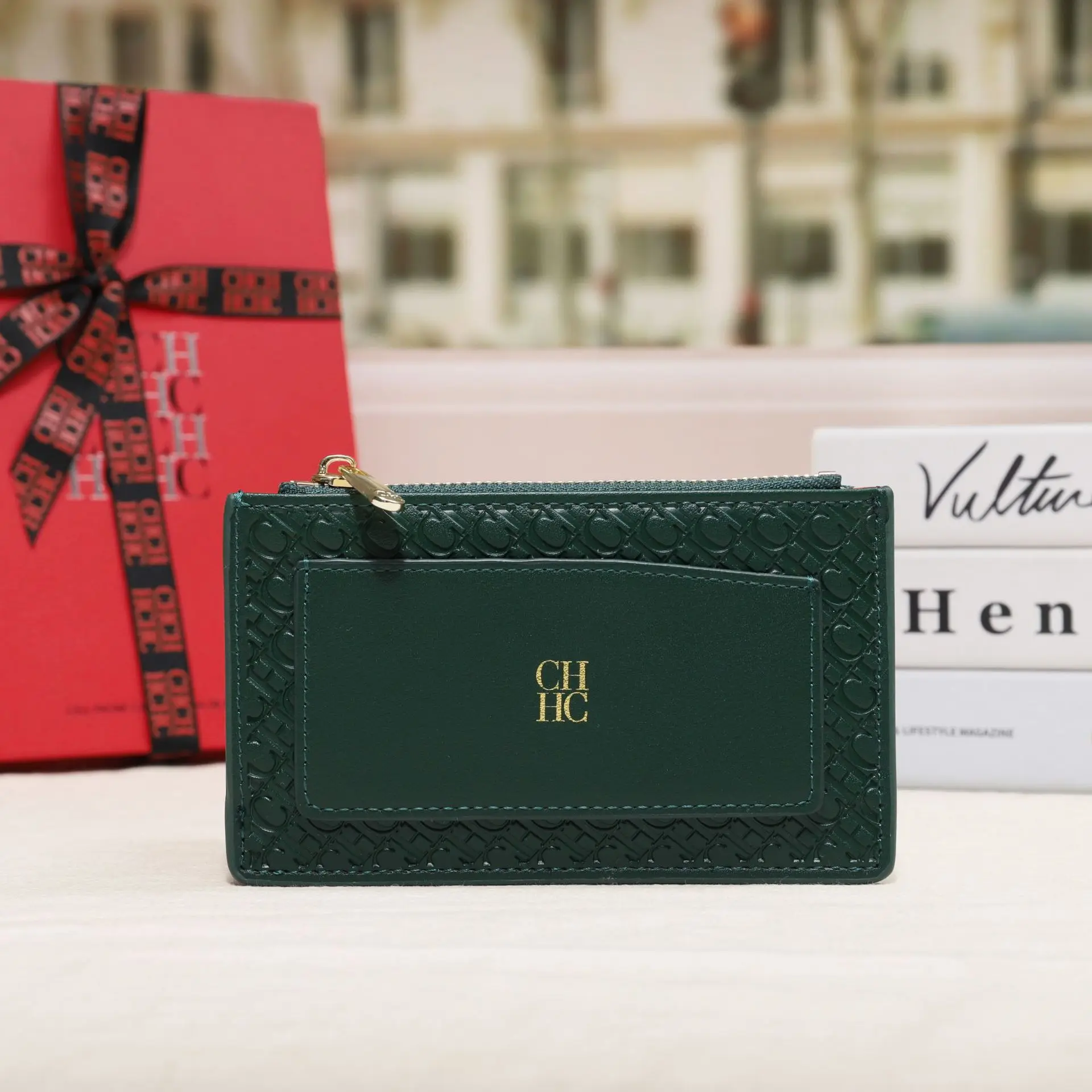 CH High Quality Exquisite Fashion Mini Short Women's Wallet Solid Color Letter High Quality Light Luxury Brand Women's Wallet