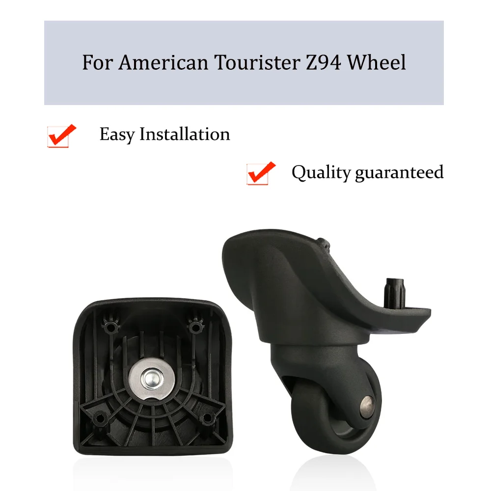 For American Tourister Z94 Universal Wheel Replacement Trolley Case Luggage Pulley Silent Smooth Shock Absorbing  Caster Wheel