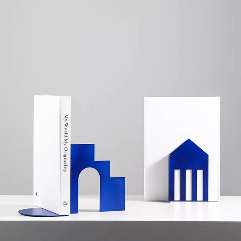 ملف كتاب مقوس معدني إبداعي بسيط وحديث، نموذج زخرفة لغرفة المعيشة، خزانة مشروبات لسطح المكتب، كتاب بواسطة زخرفة #3