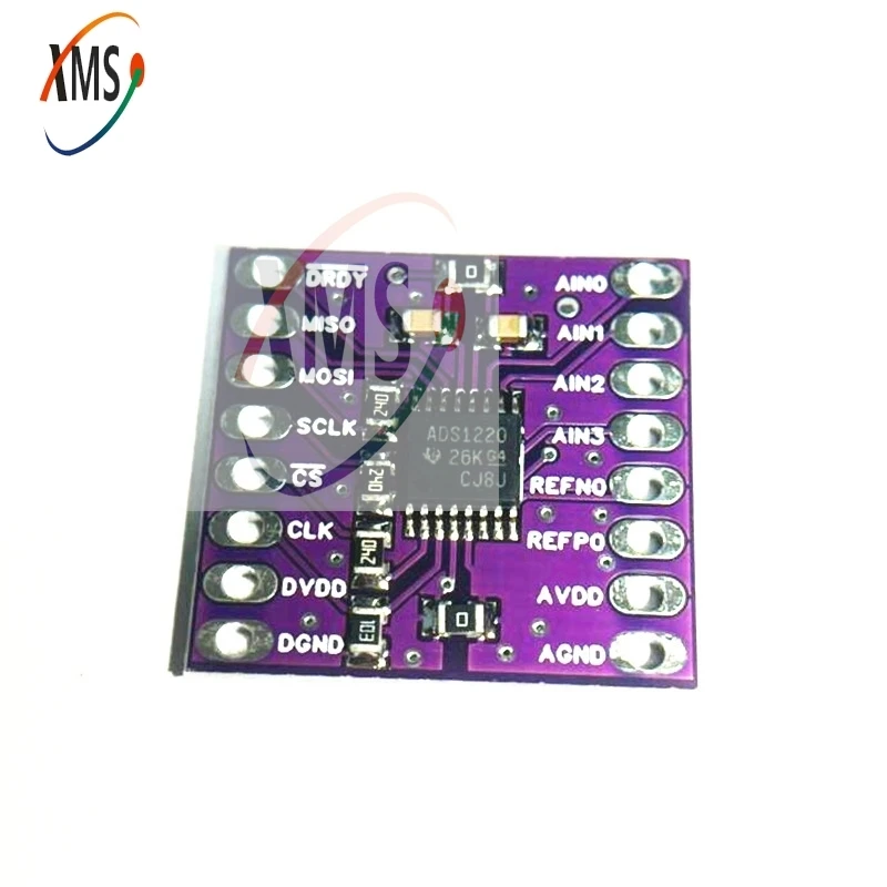 1pcs ADS1220 ADC 24 Bit Converter Module I2C Low Power 24 Bit Analog-to-Digital Converter