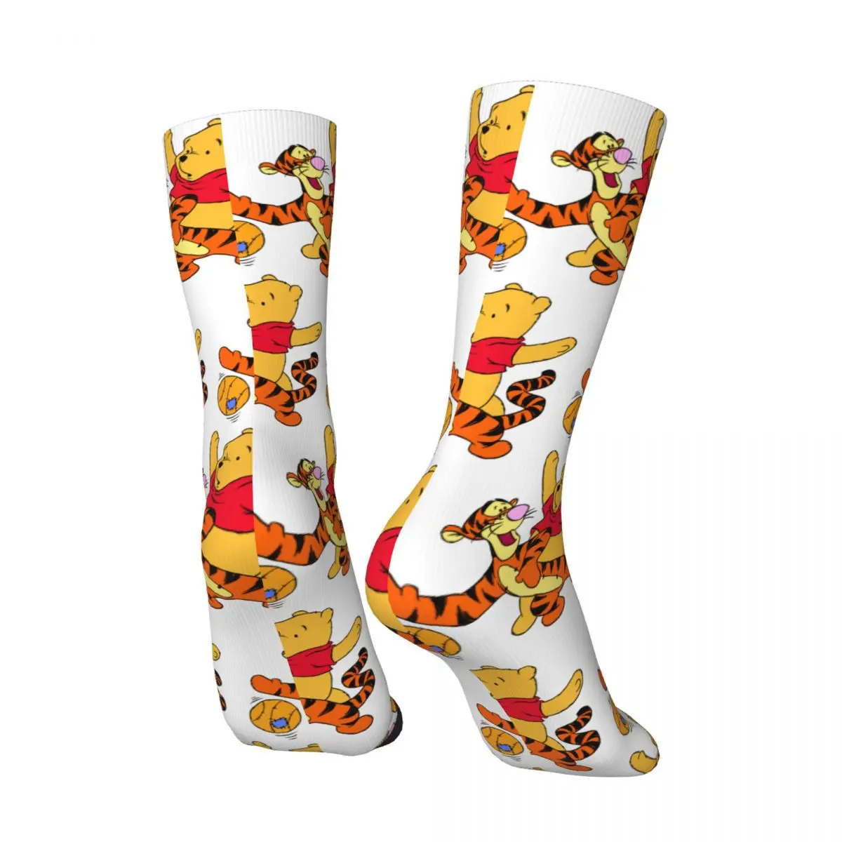 Hip Hop Retro Famous Disney Animation Crazy Men\'s compression Socks Unisex Winnie the Pooh Street Style Seamless Printed Funny