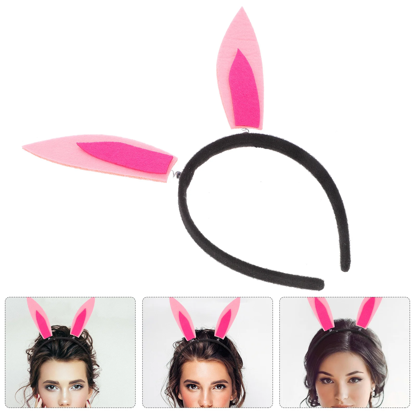 Pasen Konijn Oor Haarband Zacht Vilt Schudden Bunny Oren Party Decor Bunny Hoofdband Foto Prop Pasen Hoofdbanden