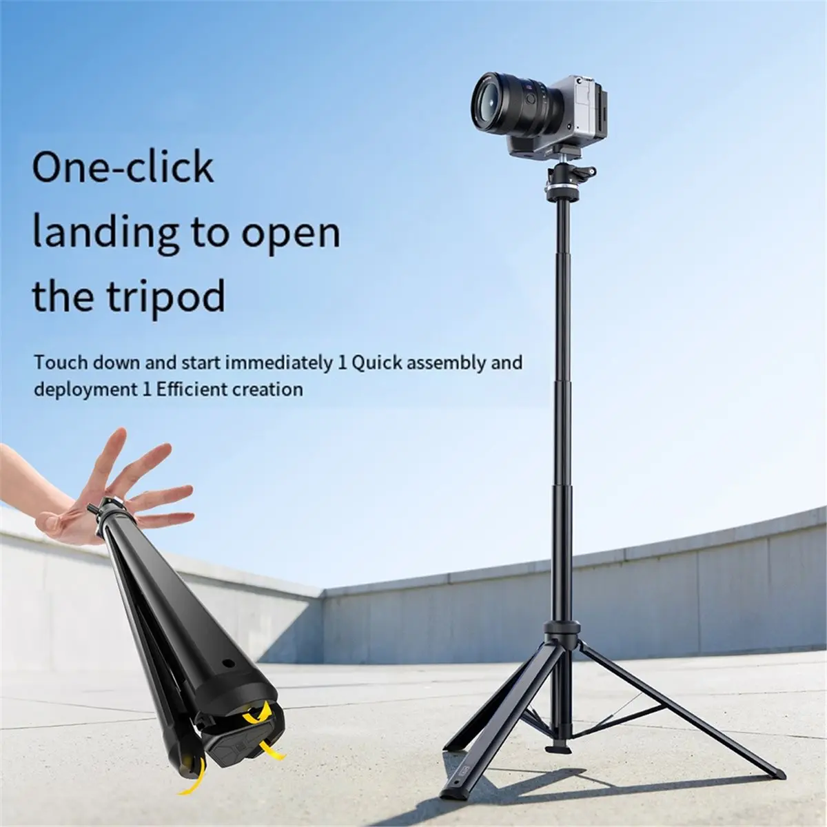 MT93 1.6M Auto-Open Tripod 1/4