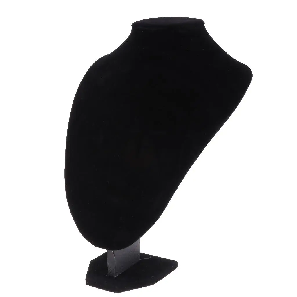 

Black Velvet Necklace Display Busts / Jewelry Display Stand, Holder - Four Sizes , #a 29×21 cm
