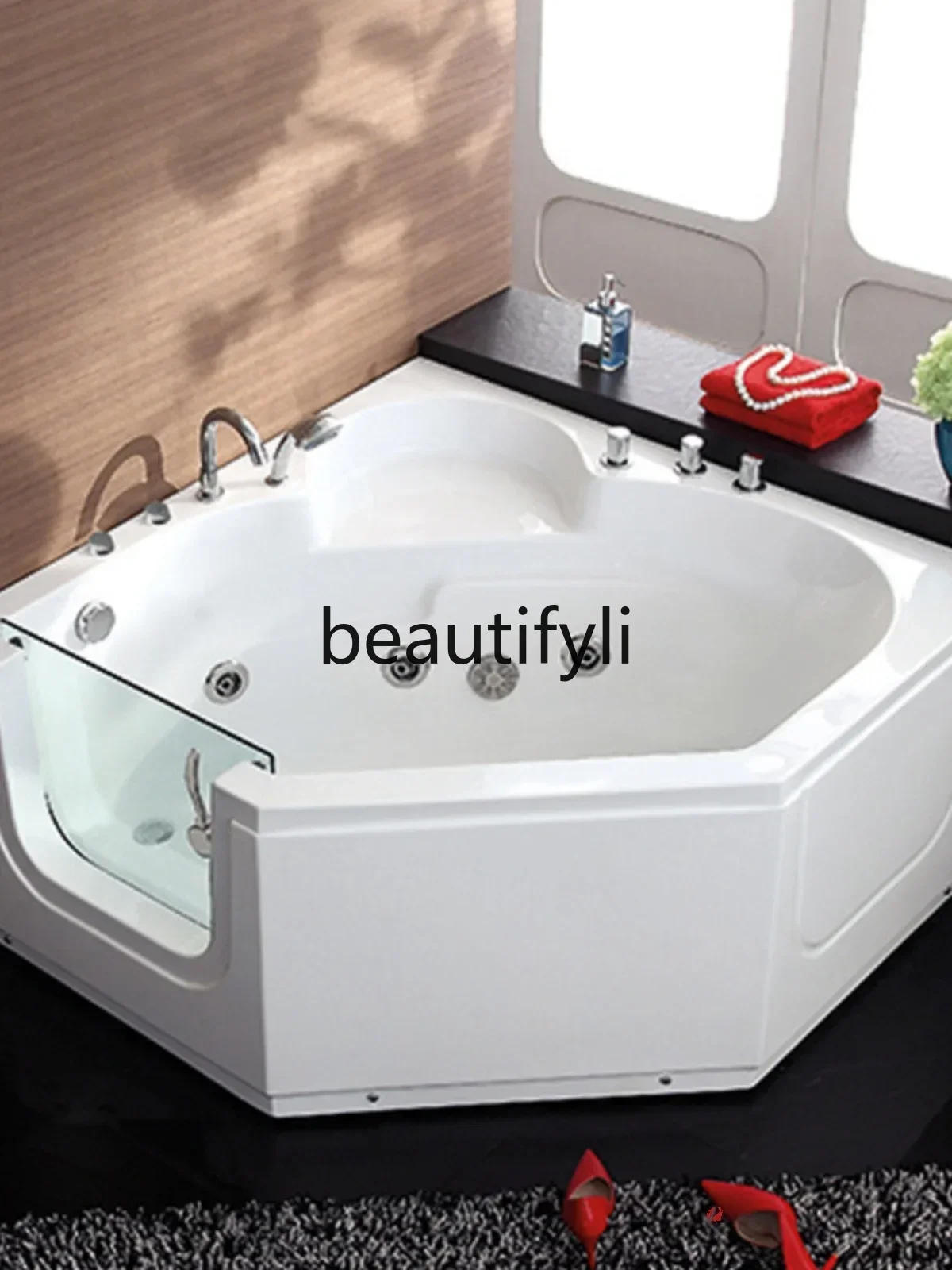 

CAWalk-in elderly bathtub Accessible sitting bubble side door Jacuzzi