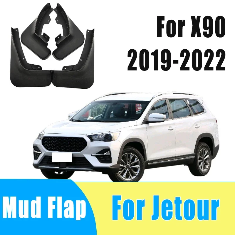

4pcs Automobiles Tire Mudguard Waterproof Prevent Mud Splashing Car Mud Flap Fender Trim Accessories For Jetour X90 2019-2022