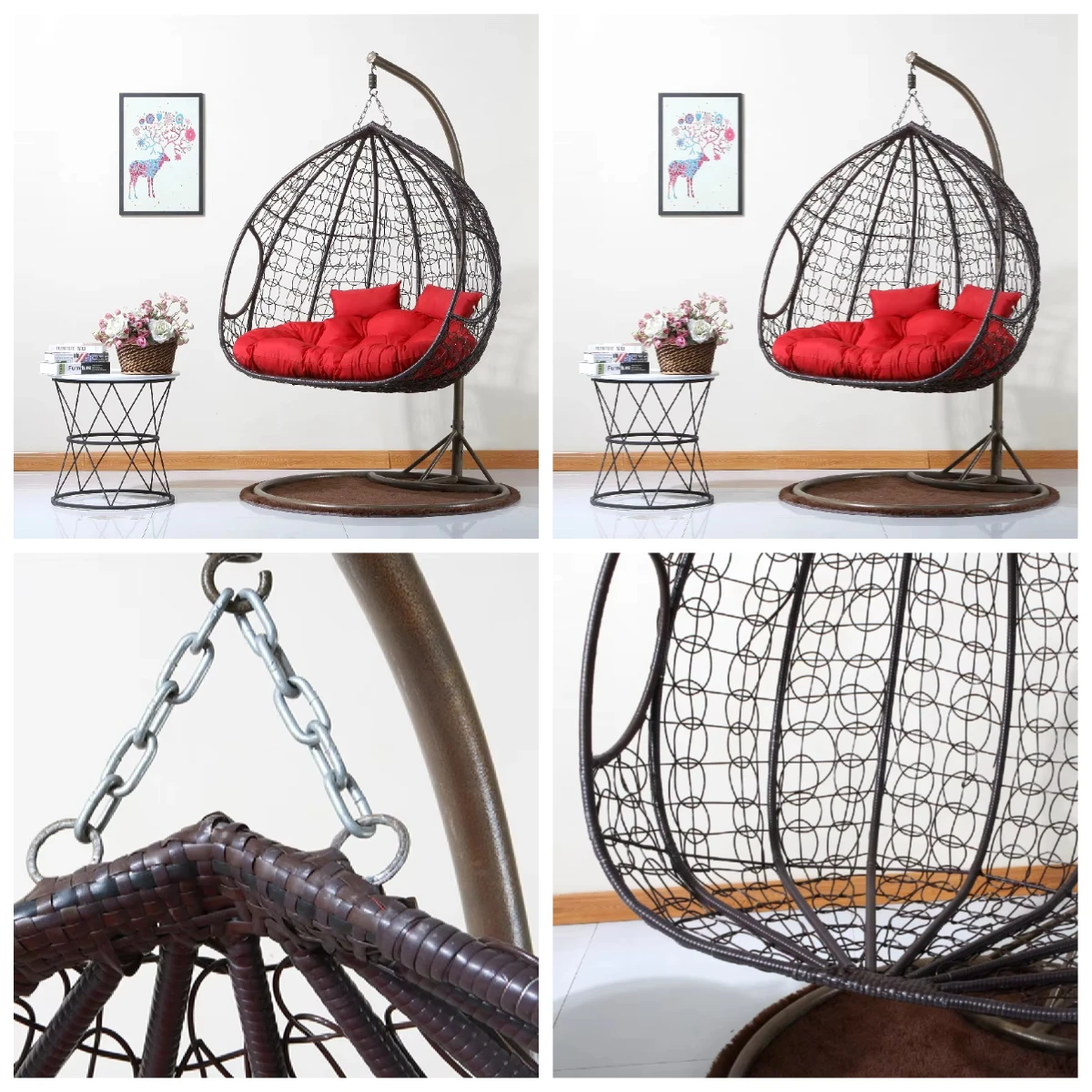 Hanging Basket Chair Hot-selling Swing Rocking Adult Lounger Chair Hammock Cradle Chair