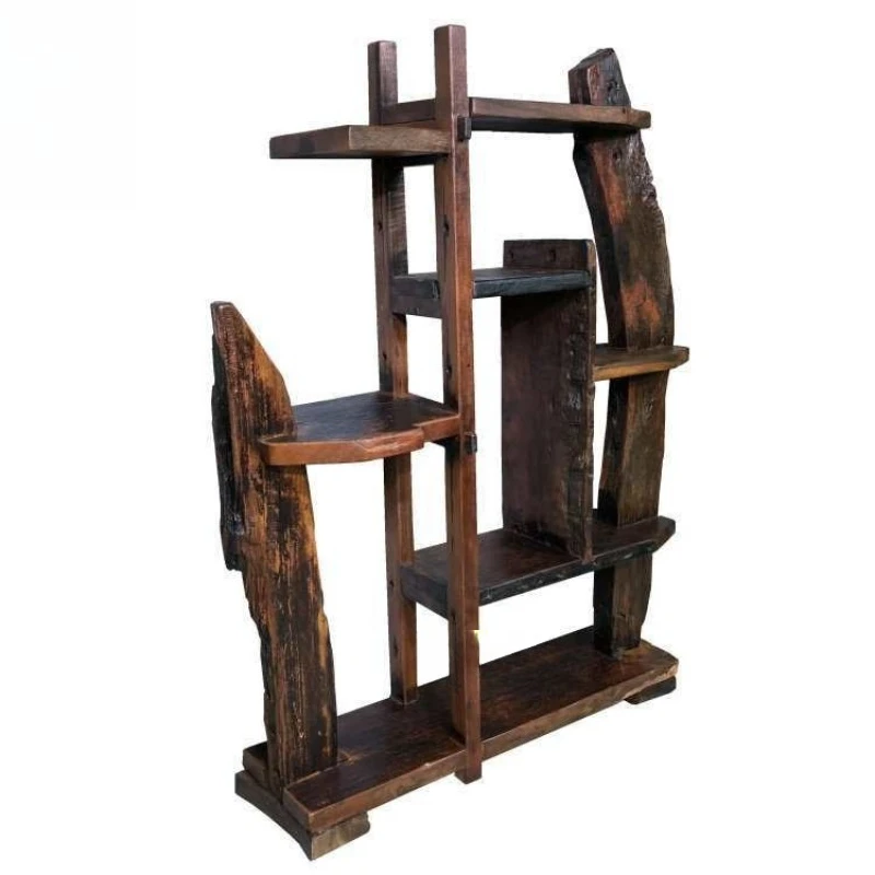 B & B ancient frame, natural living room partition frame, office flower stand