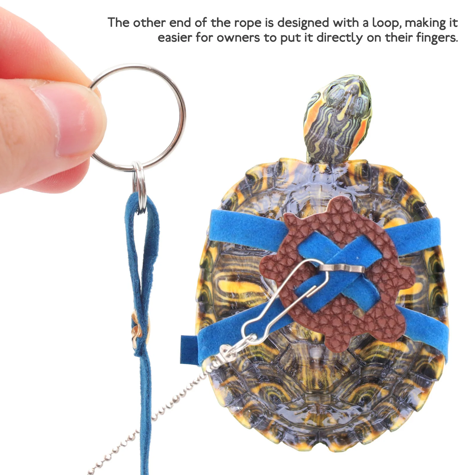 

1pcs Premium Turtle Leash Durable Lightweight Adjustable Harness Strap For Pets Outdoor Walking Control Rope Hamster Leopard