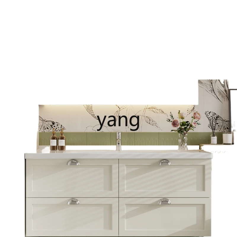 

Yjq Smart Bathroom Cabinet Modern Wash Basin Wash Basin Combination Oak Wash Bathroom Cabinet