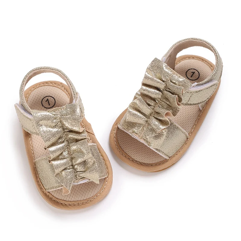 Adorable Baby Girls First Walker Shoes Trendy Toddler Girls Sandals for Summer Durable Toddler Outdoor Shoes 0-18 months