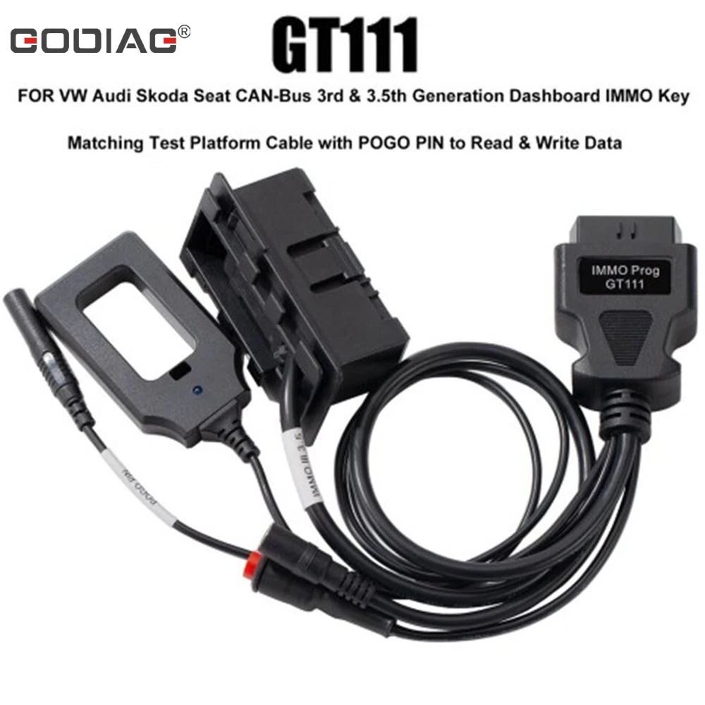 GODIAG GT111 for VW/Audi/Skoda/Seat CAN-Bus 3rd & 3.5th Generation Dashboard IMMO Key Matching Test Platform Cable