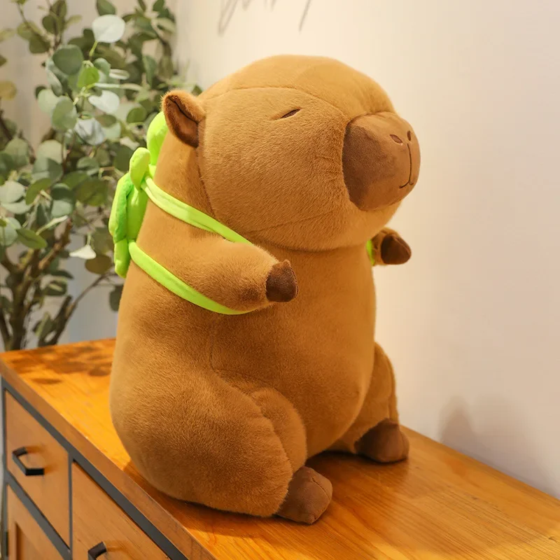 25cm Simulation Fluffty Capybara Rodent Plush Doll Soft Cute Stuffed Crawling Rodent Animal Anime Figure Kids Birthday Gifts