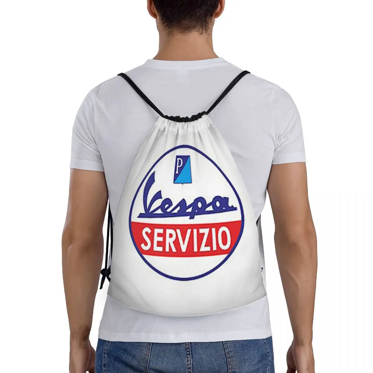 

Рюкзаки V-Vespa Servizio, модные портативные сумки на шнурке, сумка для хранения, сумки для книг для мужчин, женщин, студентов