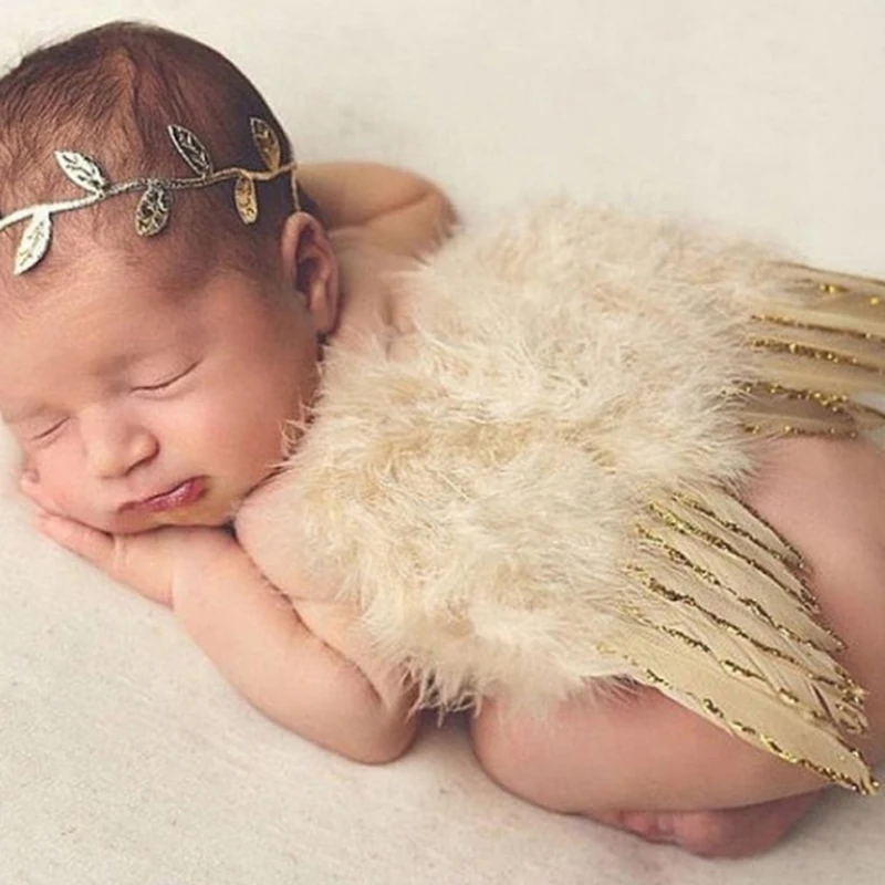 Newborn Photography Accessories Wing Baby Photo Props Handmade Costumes For Infants Fotografia Crochet Costumes For Baby New