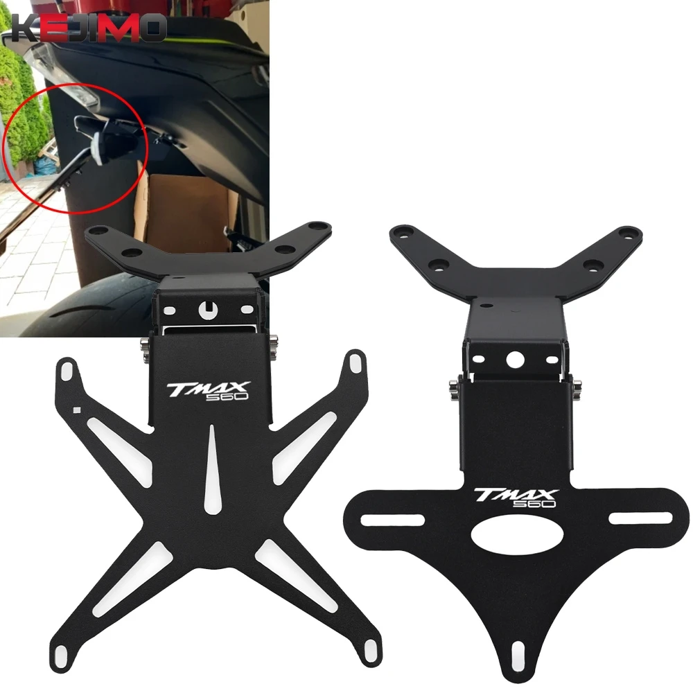 

For Yamaha T-MAX 560 2022 2023 2024 2025 TMAX 560 Fender Eliminator Kit Motorcycle Adjustable License Plate Relocation Bracket