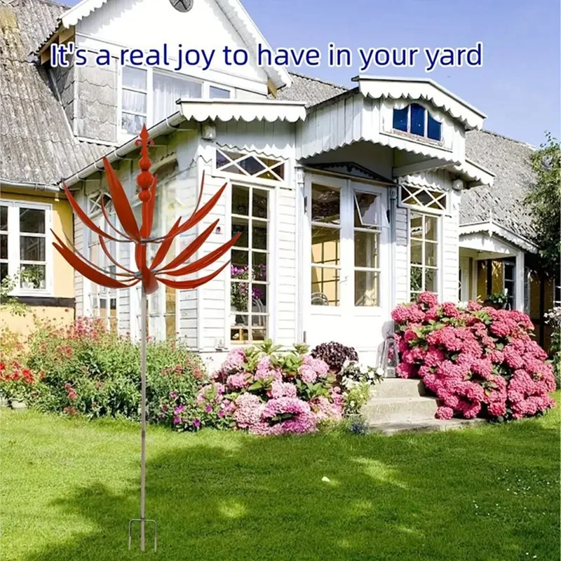 

Wind Spinner Rotator Unique Wind Rotating Windmill Reflective With Ground Plug Art Crafts, For Yard Garden Outdoor