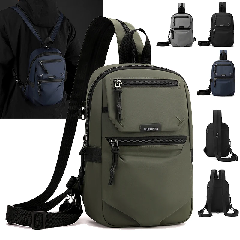

Men's Business Messenger Shoulder Bag Fashion Casual Chest Bag Multifunctional Camping Travel Handbag Sport Male Hiking Backpack