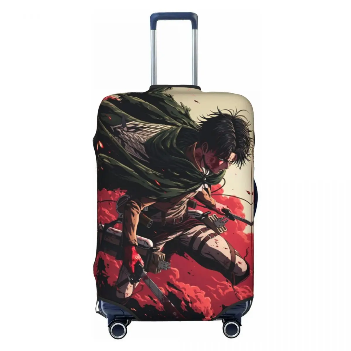 

Levi Ackerman Popular Anime Suitcase Cover Business Protector Vacation Practical Luggage Case