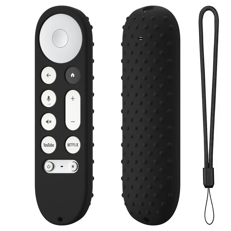 Silicone Protective Case for Google TV Streamer 4K 2024 TV Remote Control Non-slip Soft Durable Shockpro Protective Cover Shell