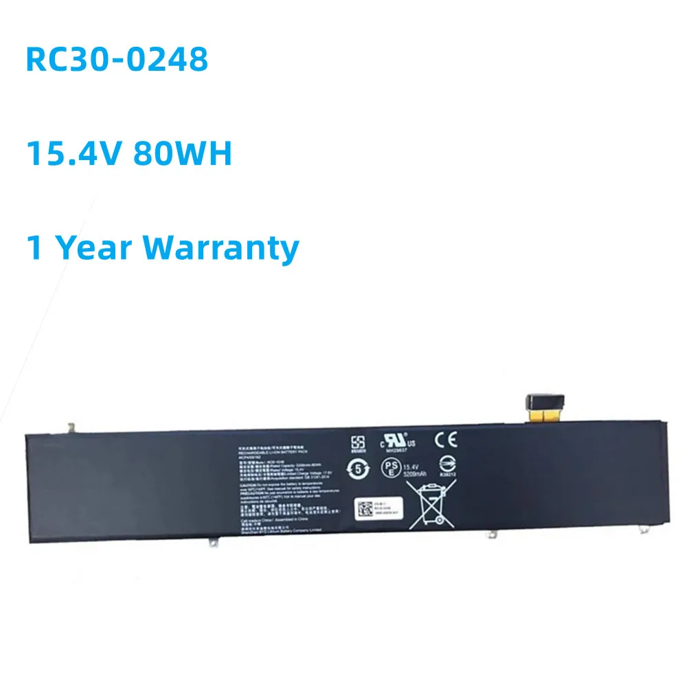 5209 мАч RC30-0248 Аккумулятор для ноутбука Razer Blade Stealth 15 2018 2019 RTX 2070 Max-Q RZ09-02386 RZ09-02385W71-R3W1 RZ09-0288 Новый