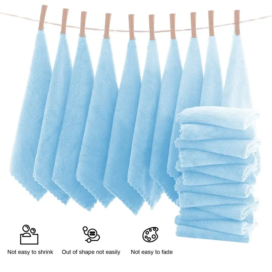 مجموعة مناشف مميزة فائقة النعومة مقاس 12 × 12 بوصة 72 عبوة سريعة الجفاف من المخمل المرجاني عالي الامتصاص ملابس غسيل الحمام أكواما