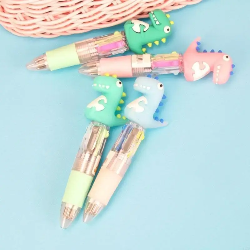 H37B 4PCS MultyColor BallPoint Pen 4 Color-In Pen-1 Выдвижная шариковая ручка для ребенка