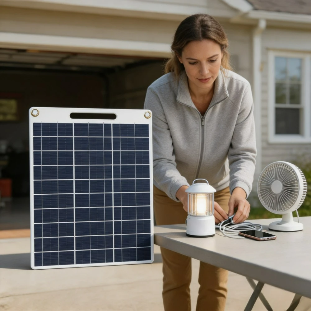 Water Resistant Solar Panel Charger Portable 15W 20W 5V Dual USB Fast Charger Outdoor Emergency Power Charger for Camping