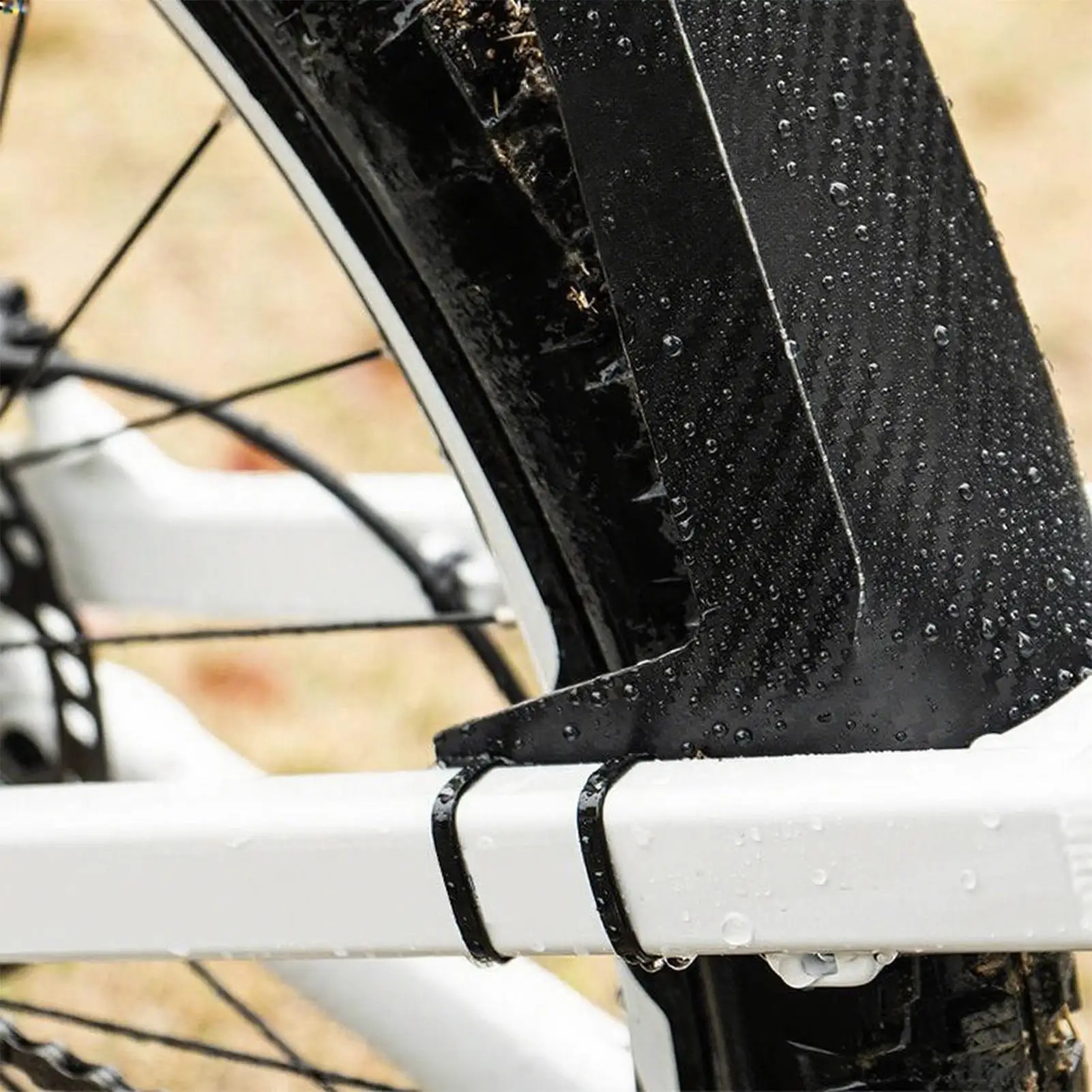 

Mountain Cycle Mudguard Mountain Bike Front Rear Compatible Mudguard Foldable Bike Accessories For Road Cyclists Bikers Wet