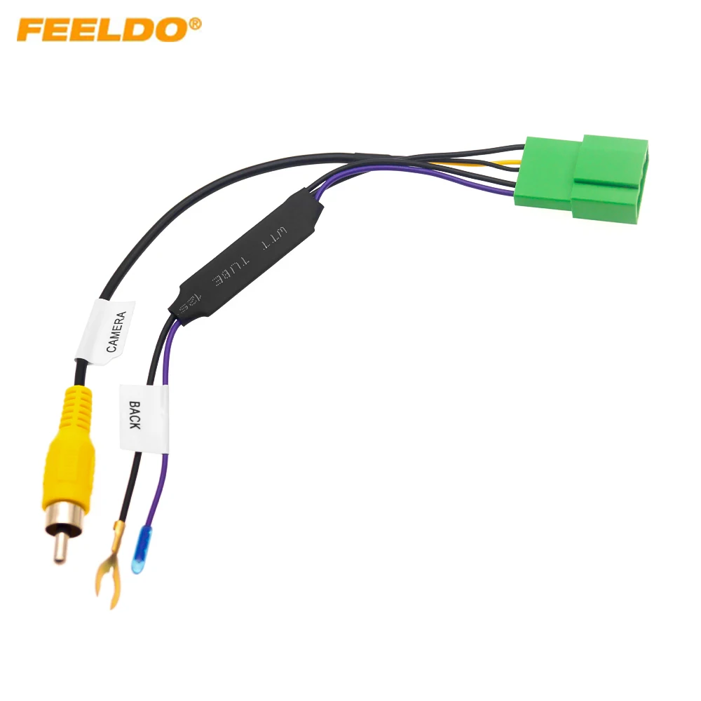 Car Rear Reverse Camera Retention Cable For Honda Various Models Equipped Head Unit 2VN0 With 7-Pin Green Connector