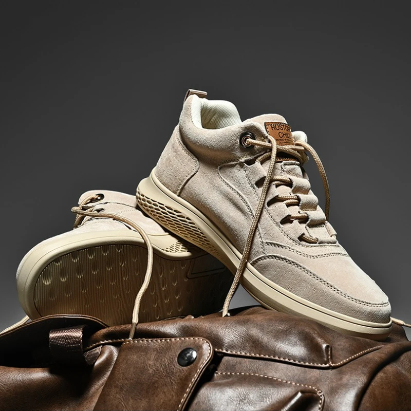 

Мужская обувь, модная повседневная обувь из натуральной кожи, дышащие осенние удобные лоферы на шнуровке, уличные оксфорды, мужские кроссовки, обувь