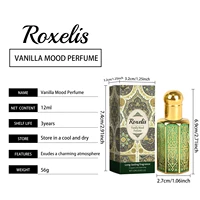 Roxelis Arab Perfume, Vanilla Fragrance, Elegant, Mild, Lasting, Charming, Portable Perfume 2