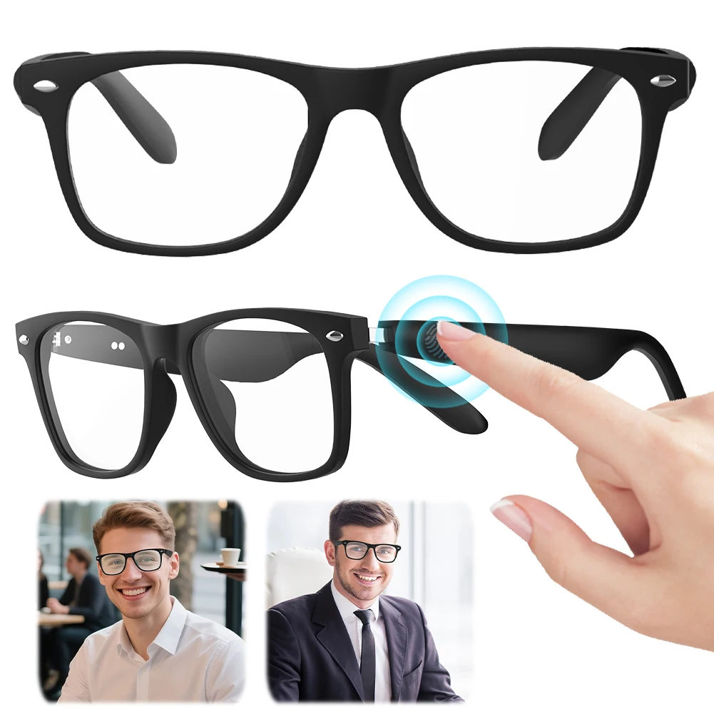 AI Intelligent Translation Glasses Smart Glasses Bluetooth-Compatible Earphone Glasses Support Above 130 Languages for Men Women