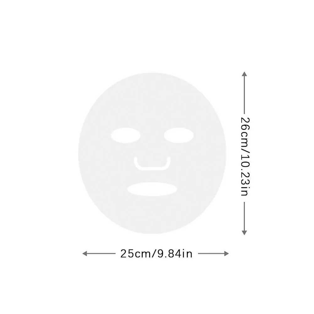 Disposable Plastic Film Full Face Cleaner Mask Neck Stickers Paper Transparent Masks Wrap Facial Beauty Makeup Tools
